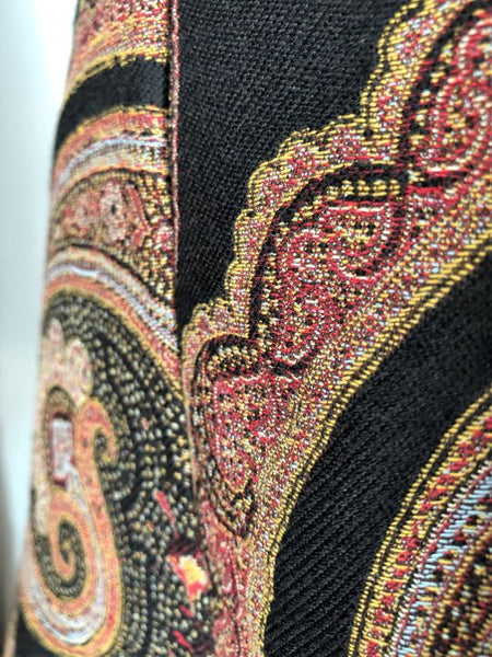 ETRO Authentic SMALL Black and Red Paisley Skirt