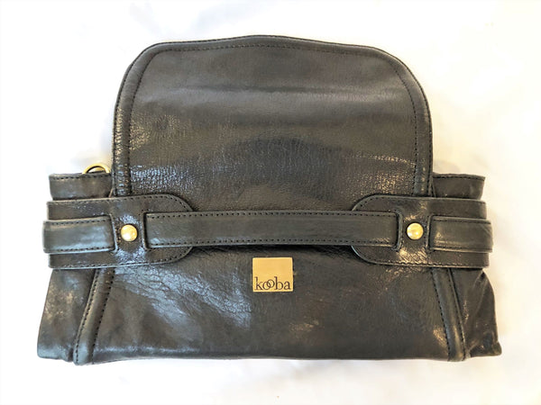 Kooba Black Leather Clutch Bag