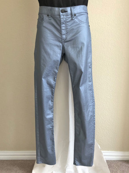 Rag & Bone Size 10 Metallic Blue Jeans