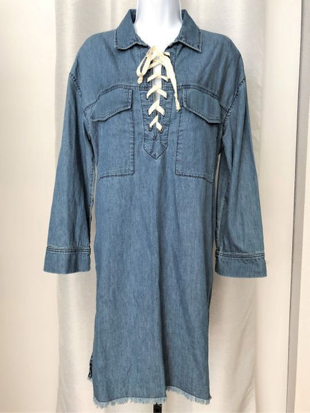 Joe's Jeans Size Medium Blue Chambray Dress