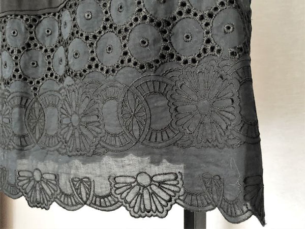 Catherine Malandrino Size 0 Black Eyelet Lace Dress