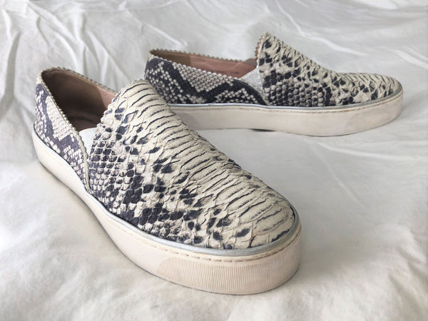 Stuart Weitzman Size 7.5 Nugget Snakeskin Sneakers