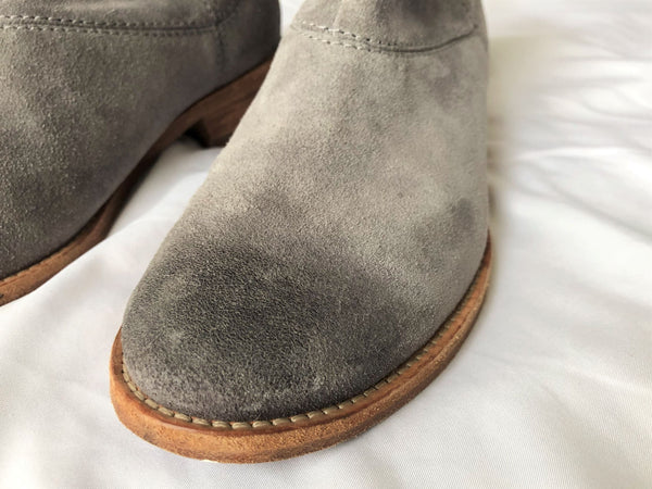 Johnston & Murphy Size 6.5 Gray Suede Boots