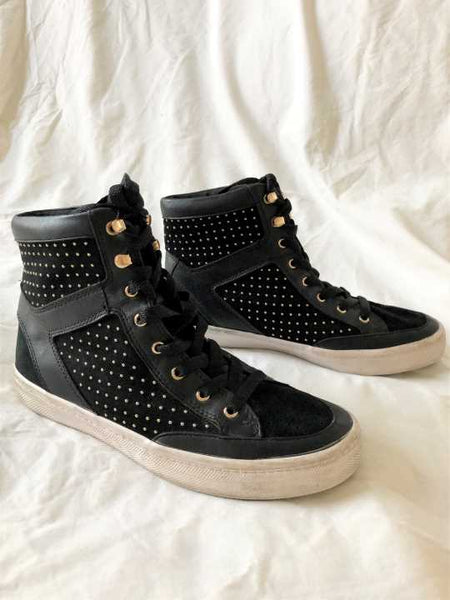 Rebecca Minkoff Size 6.5 Black Studded Sneakers - CLEARANCE