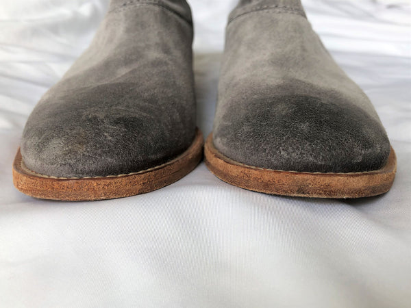Johnston & Murphy Size 6.5 Gray Suede Boots