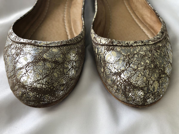 Frye Size 7.5 Carson Metallic Ballet Flat