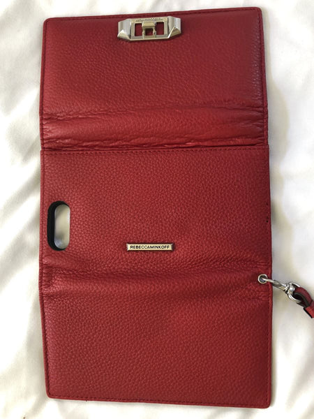 Rebecca Minkoff Love Lock Red Leather iPhone 10 Case