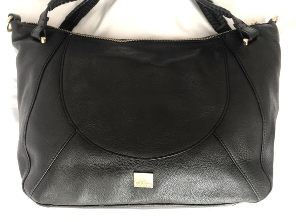 kooba Black Leather Sedona Satchel