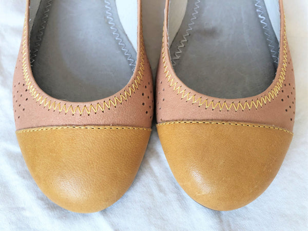 Pilcro for Anthropologie Size 6 Beige Flats