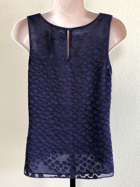 Armani Exchange Size XS Navy Textured Top