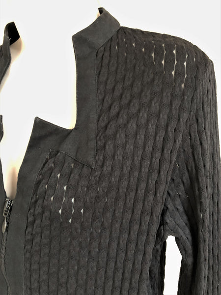 Anne Fontaine MEDIUM Black Textured Top