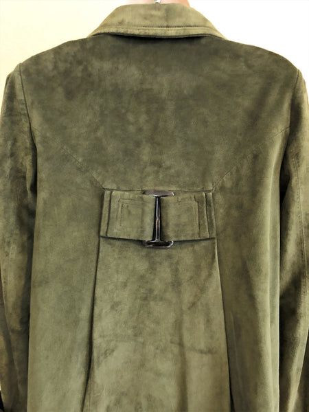 Saguaro Size XS Green Suede Jacket - CLEARANCE