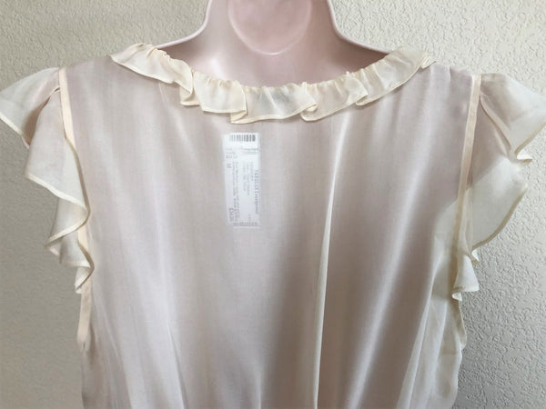 Odille Anthropologie MEDIUM Floral Silk Top - CLEARANCE