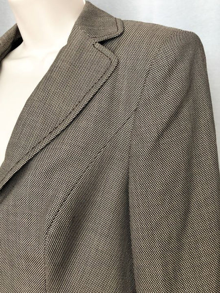 ESCADA Size 8 Brown Wool Blazer