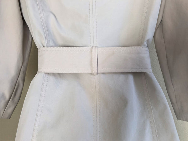 Idra Anthropologie Size 4 Whimsy Beige Ruffled Coat