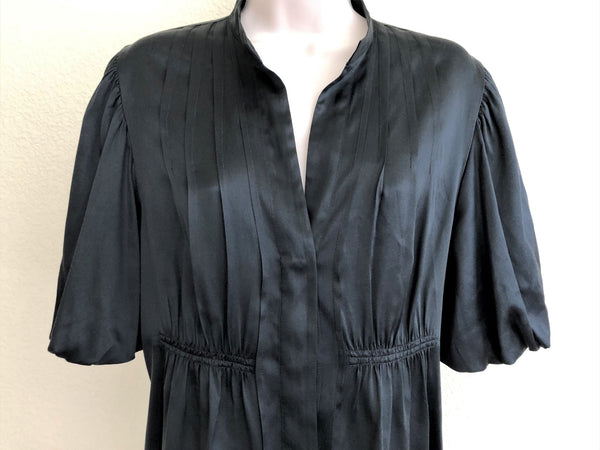 BCBGMaxazria LARGE Black Silk Top