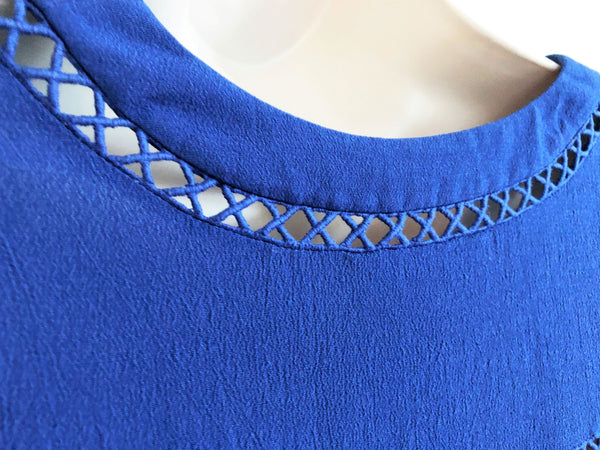 Rebecca Taylor Size 8 Blue Top - CLEARANCE