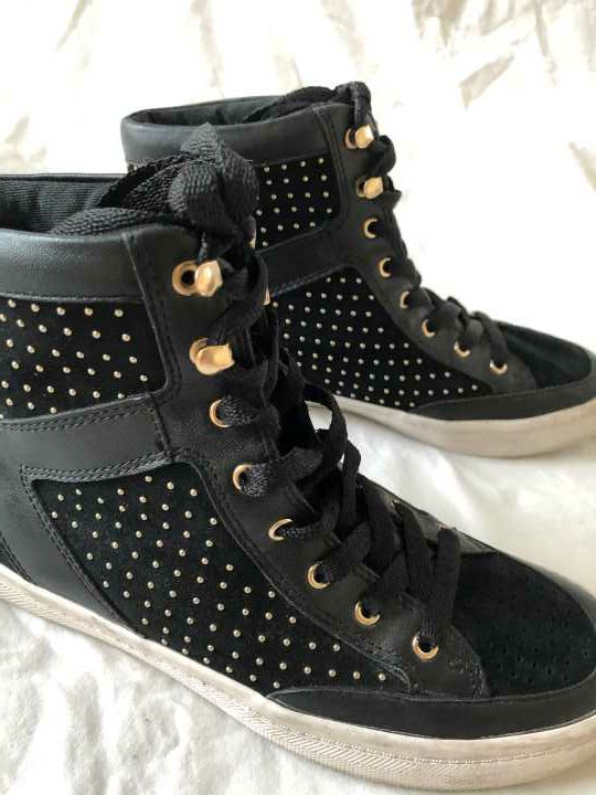 Rebecca Minkoff Size 6.5 Black Studded Sneakers - CLEARANCE