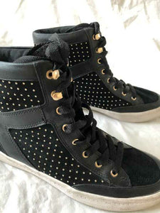 Rebecca Minkoff Size 6.5 Black Studded Sneakers - CLEARANCE