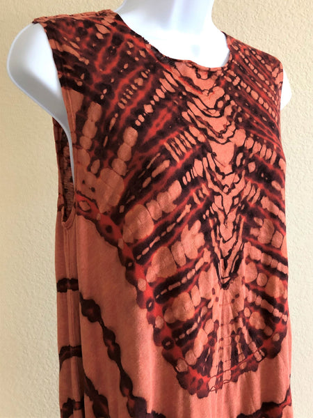 Raquel Allegra SMALL Orange Tie Dye Dress