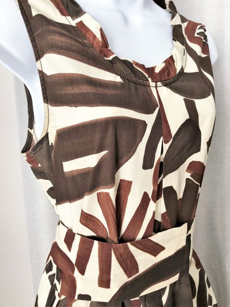 MaxMara Weekend LARGE Brown African Dress