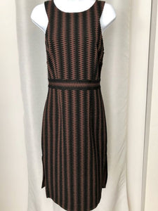 Maeve Anthropologie SMALL Brown Black Tribal Dress