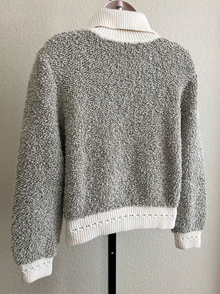 MOTH Anthropologie MEDIUM Gray Nubby Sweater