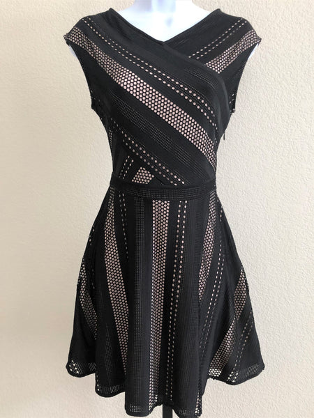 BCBGMaxazria Jasmyne SMALL Black Lace Dress