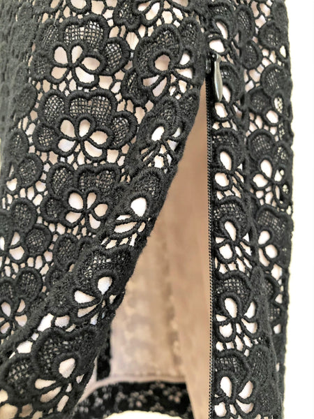 Diane von Furstenberg Size 0 Black Lace Skirt