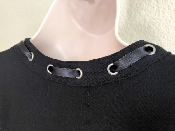 Bella Dahl for Anthropologie Size XS Black Grommet Top