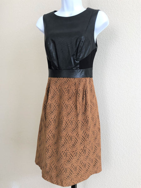 Phoebe Couture Size 2 Black and Rust Dress