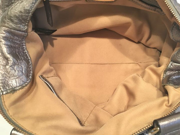 B. Makowsky Silver Leather Shoulder Bag - CLEARANCE