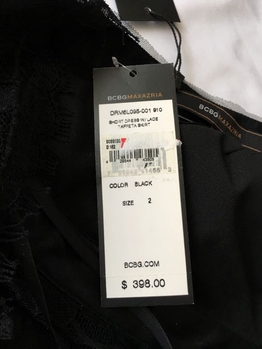 BCBGMaxazria NEW Size 2 Black Cocktail Dress FABULUX BCBGMaxazria NEW Size 2 Black Cocktail Dress FABULUX