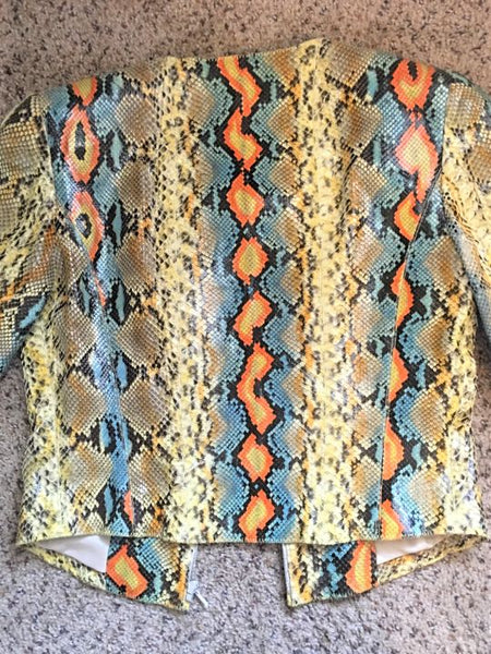 CHANEL Authentic SMALL Vintage Runway Python Blazer - RARE