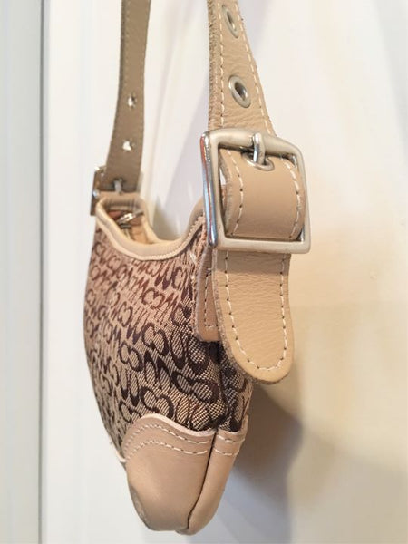 COACH Tan Canvas and Leather Mini Hobo Bag - CLEARANCE
