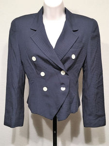 Christian Dior Authentic Size 6 Petite Vintage Navy Jacket