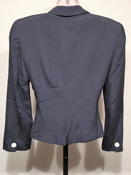 Christian Dior Authentic Size 6 Petite Vintage Navy Jacket