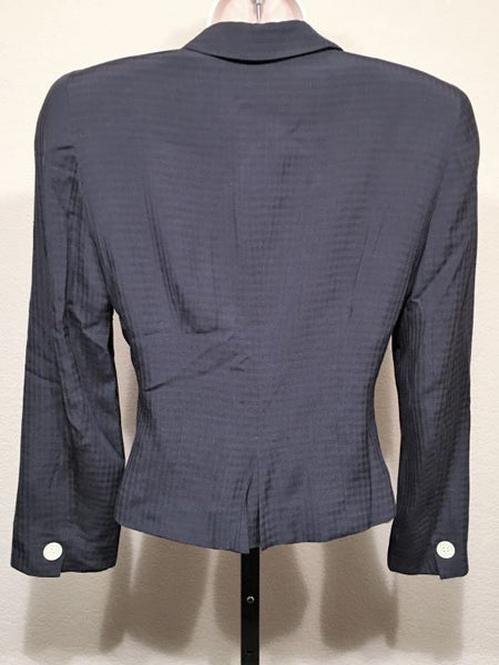 Christian Dior Authentic Size 6 Petite Vintage Navy Jacket - CLEARANCE