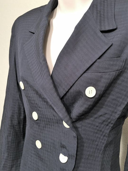 Christian Dior Authentic Size 6 Petite Vintage Navy Jacket