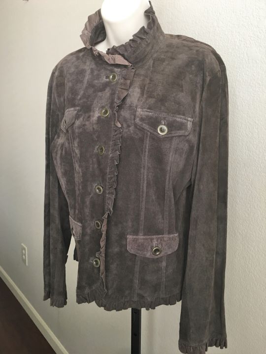 Deed MEDIUM Brown Suede Jacket - CLEARANCE