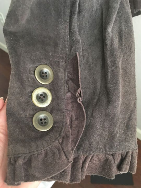 Deed MEDIUM Brown Suede Jacket - CLEARANCE