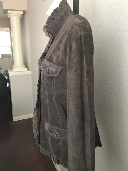 Deed MEDIUM Brown Suede Jacket - CLEARANCE