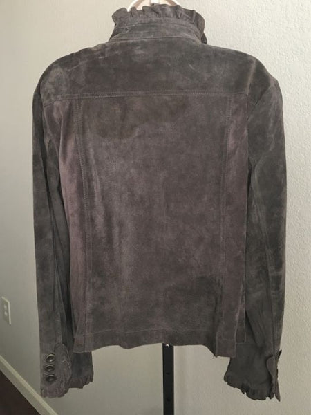 Deed MEDIUM Brown Suede Jacket - CLEARANCE