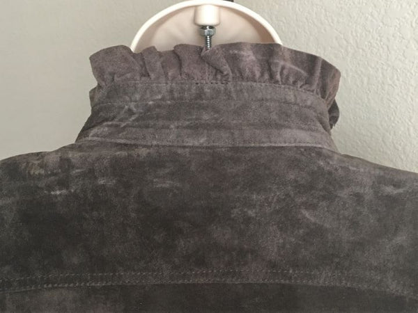 Deed MEDIUM Brown Suede Jacket - CLEARANCE