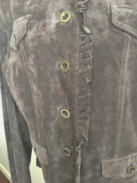 Deed MEDIUM Brown Suede Jacket - CLEARANCE