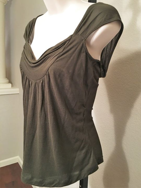 Diane von Furstenberg LARGE Olive Green Top