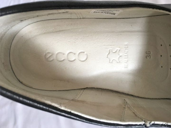 Ecco Size 5 Gillian Black Leather Slip-On - CLEARANCE
