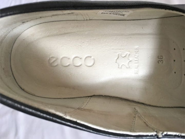 Ecco Size 5 Gillian Black Leather Slip-On