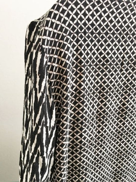 Ella Moss Anthropologie SMALL Black and White Blouse