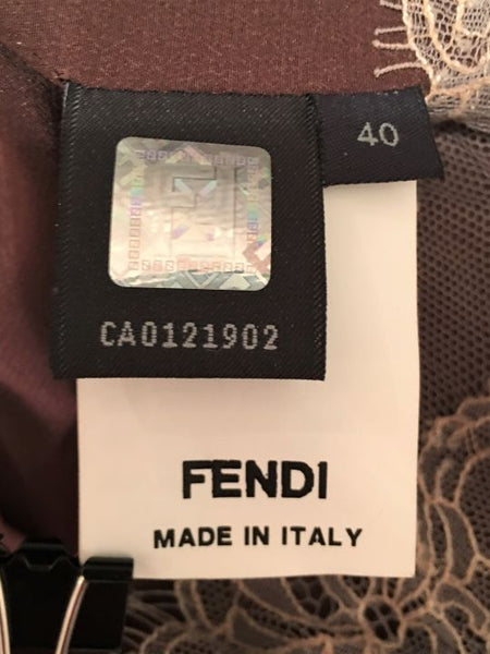 FENDI Authentic SMALL Cognac Woven Leather Jacket - RETAILED AT $2,500